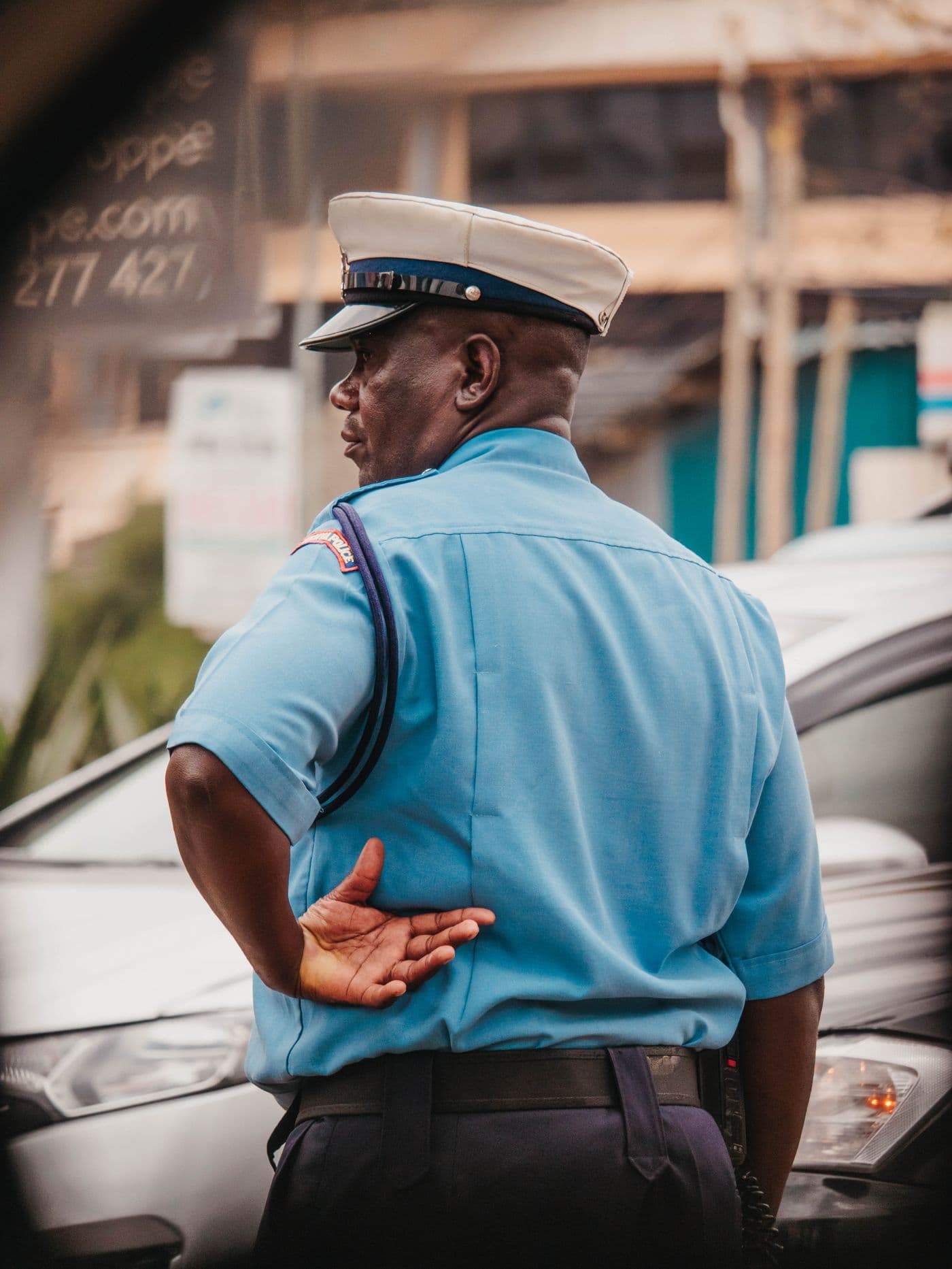 Kenyan police patrol vehicle equipped with GPS fleet tracking