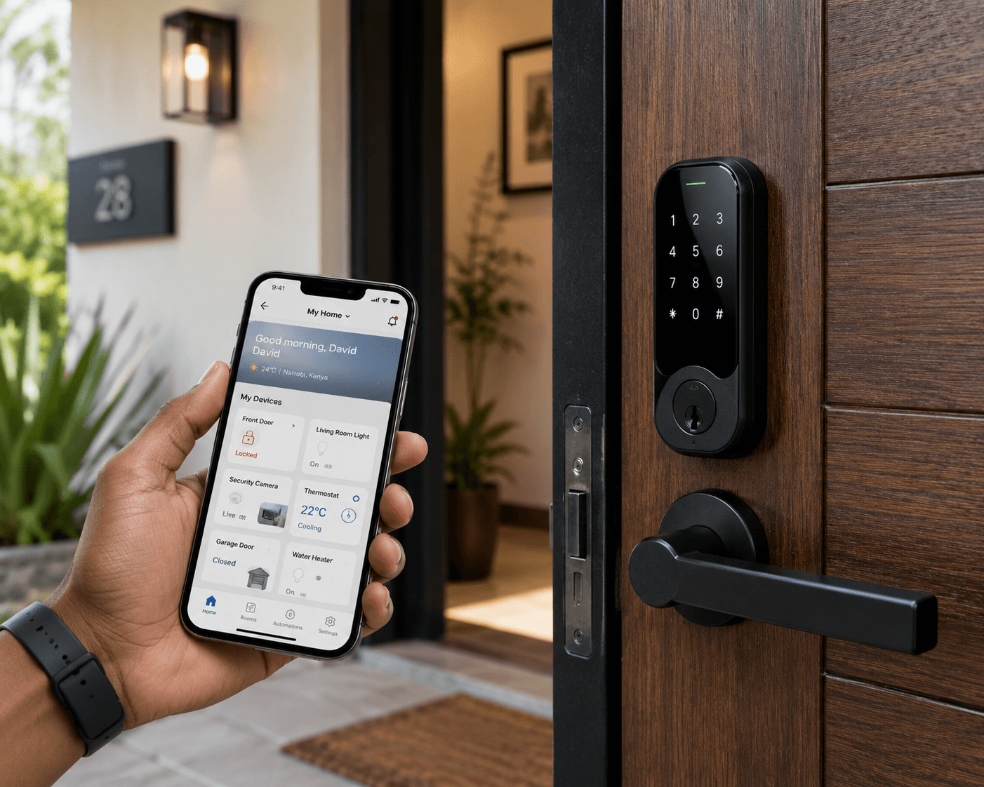 Smart access control gate system at a Nairobi residential estate