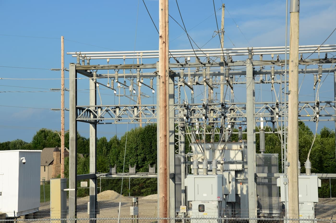 Electrical substation with smart IoT monitoring for utilities management